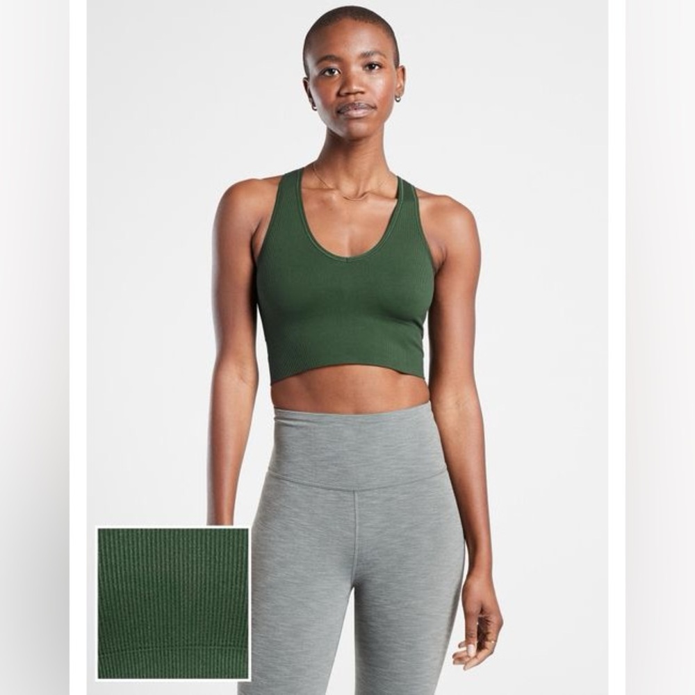 Athleta Aurora Seamless Crop Rib Tank